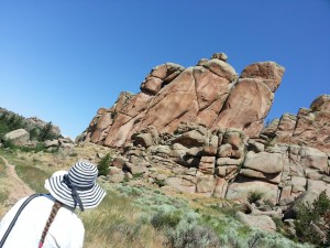 Turtle Rock at Vedauwoo Forest (Liz A in FG) 